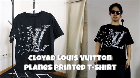 Cloyad's Louis Vuitton planes printed t.